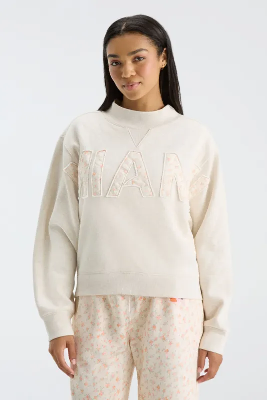 Fanatics Crew Neck - SWEET CITRUS HEATHER made by LoveShackFancy