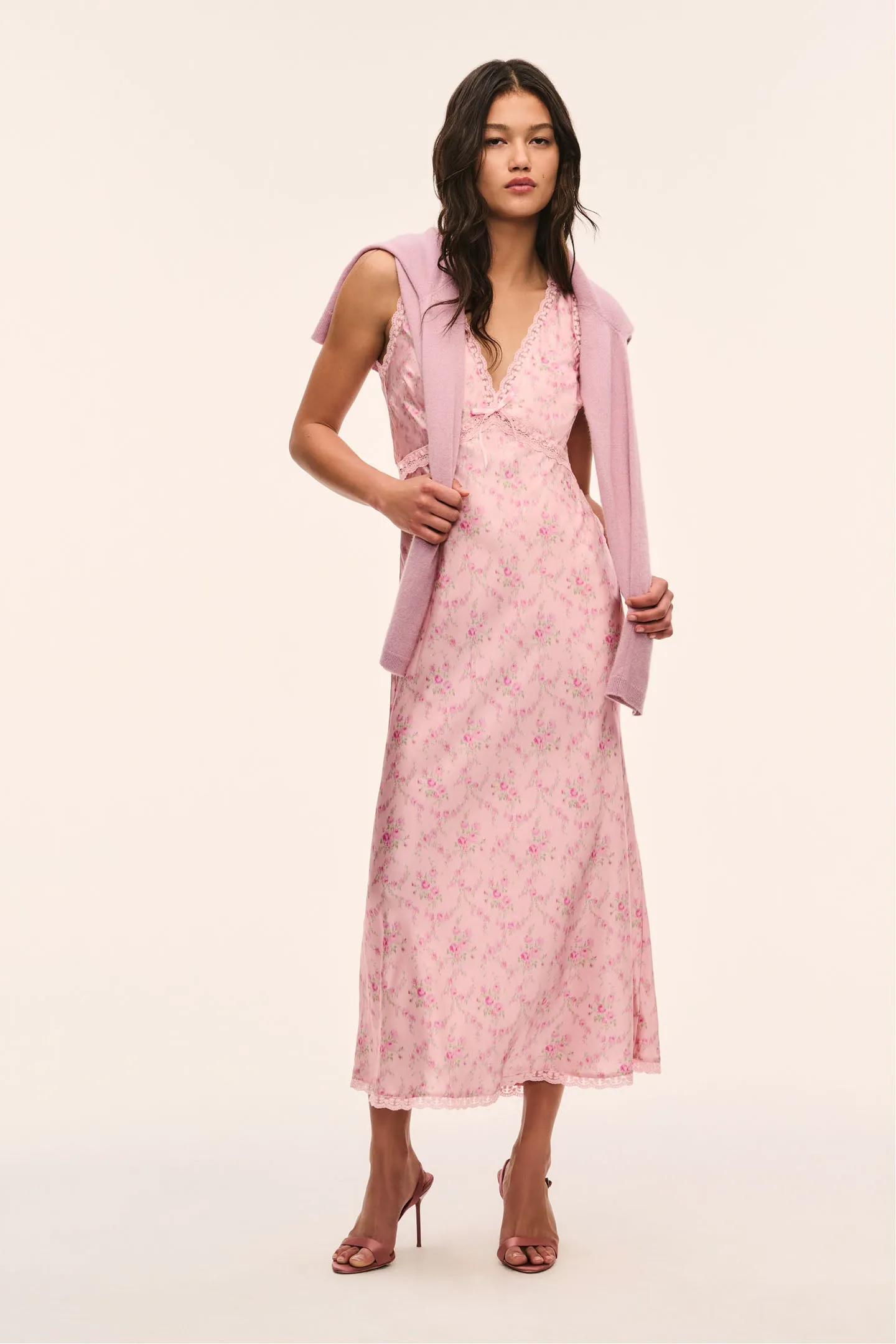 Nirelle Silk-Blend Maxi Dress sold by LoveShackFancy