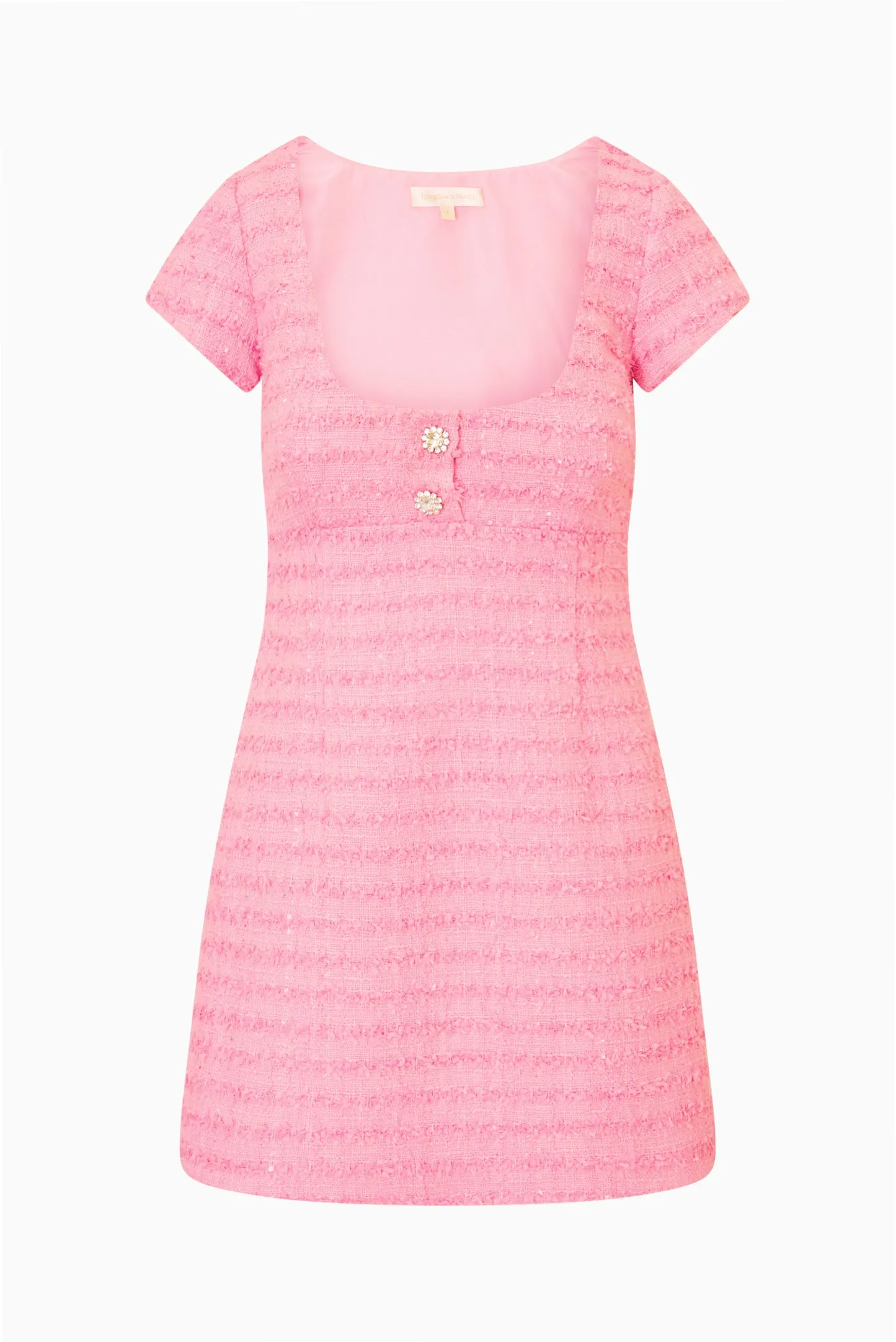 Pink Tila Tweed Mini Dress sold by LoveShackFancy product image thumbnail 5