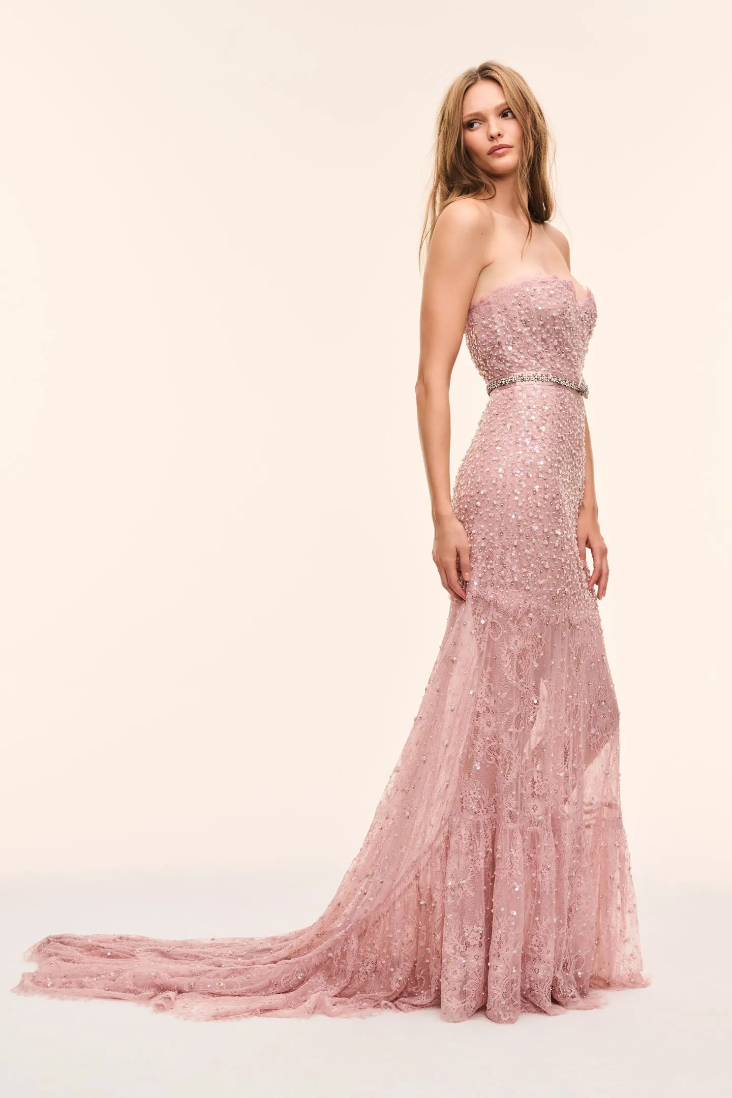 Avenel Beaded Lace Gown sold by LoveShackFancy product image thumbnail 3