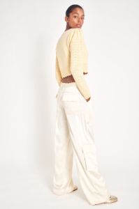 Cedric Silk Cargo Pant sold by LoveShackFancy