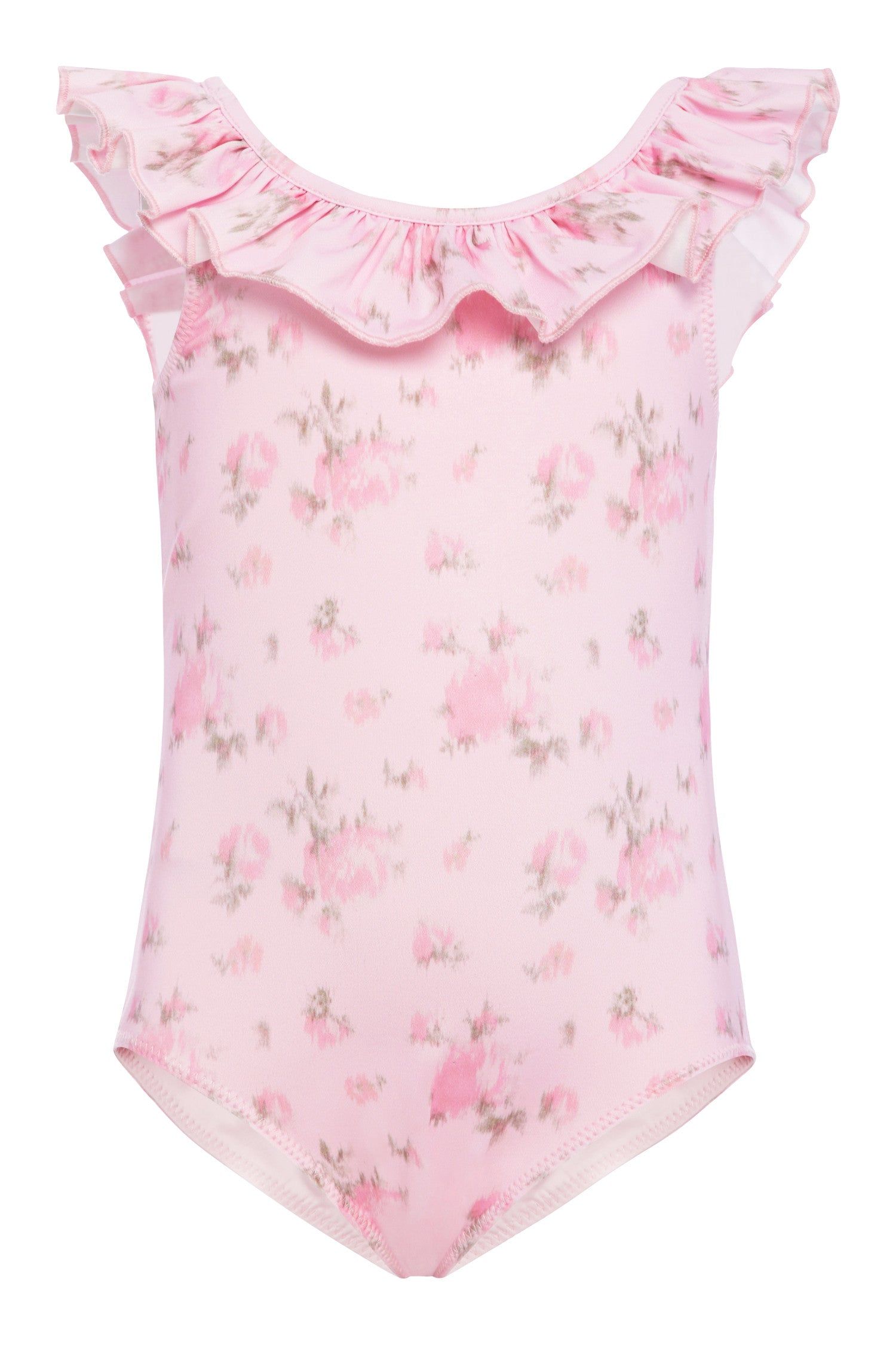Girls Junip One Piece Suit- PINK SEASHELL sold by LoveShackFancy
