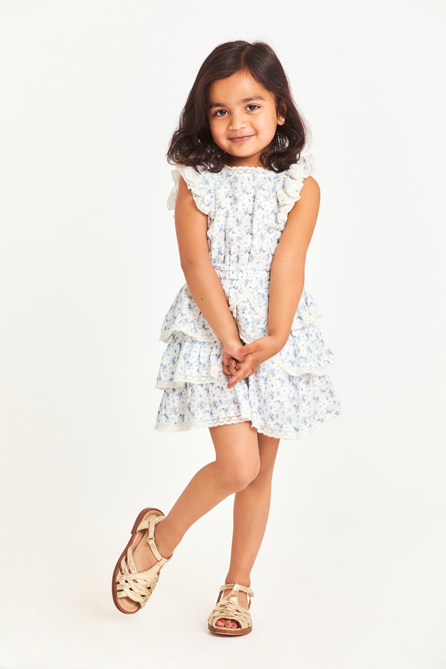 Girls Janelly Dress - CALM WATERS sold by LoveShackFancy