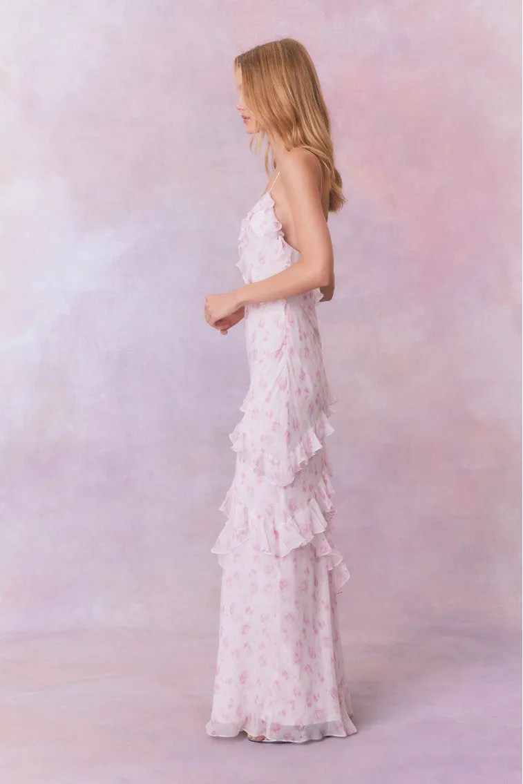 Rialto Fragrance Print Maxi Dress-STERLING DUSK sold by LoveShackFancy product image thumbnail 4