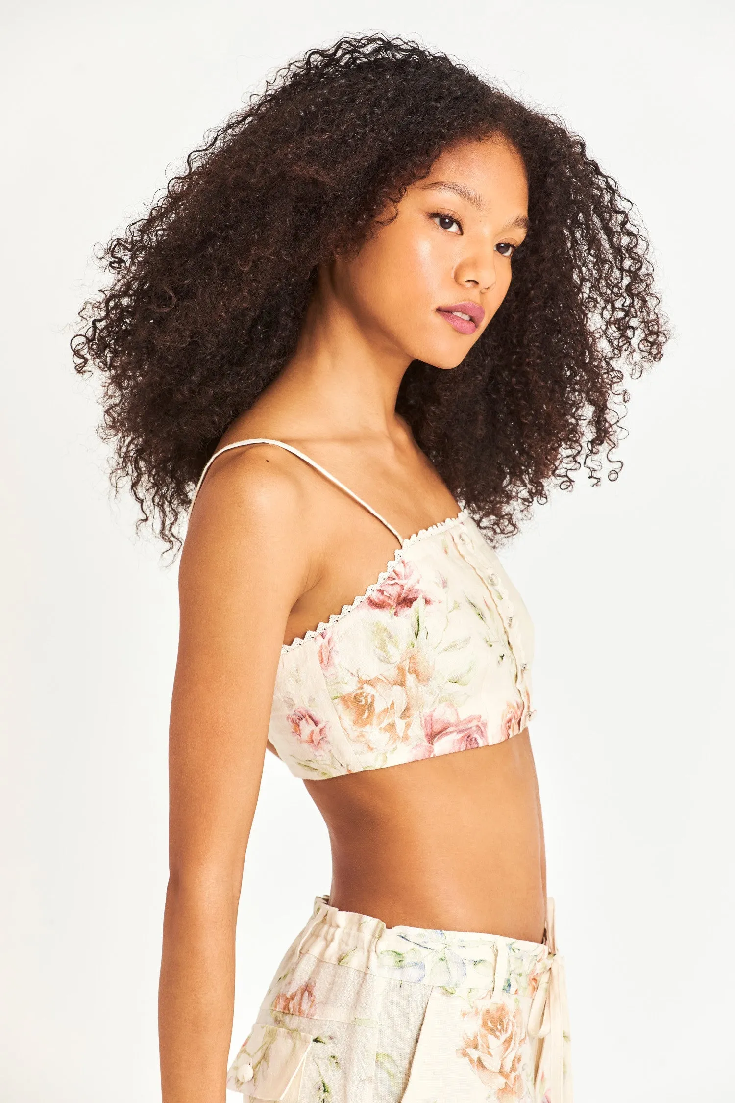 Emmalou Bra Top- BURNT ORANGE sold by LoveShackFancy product image thumbnail 3