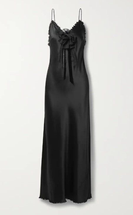 Elizabella Maxi Dress-BLACK sold by LoveShackFancy product image thumbnail 2
