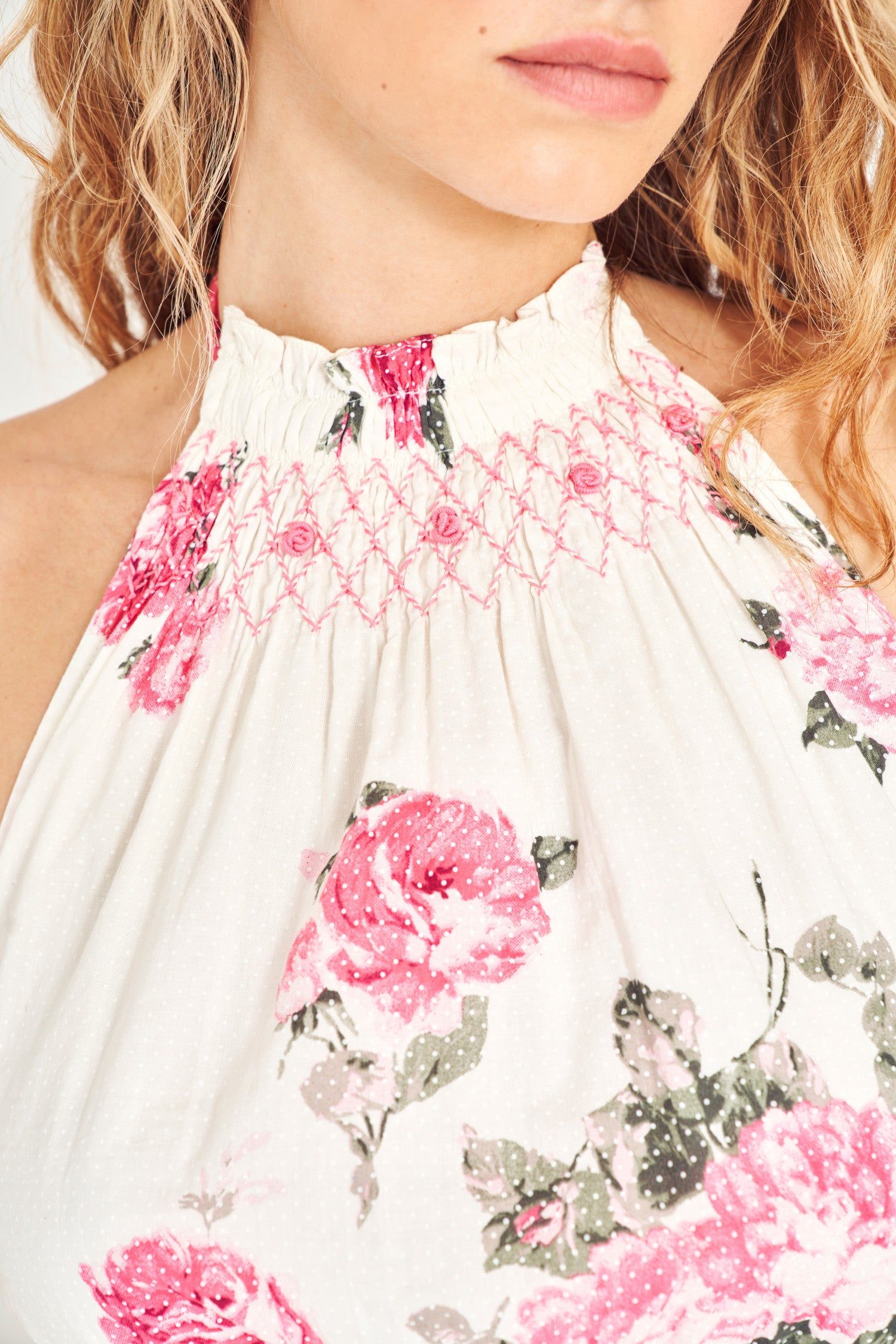 Destiny Halter Mini Dress sold by LoveShackFancy product image thumbnail 3