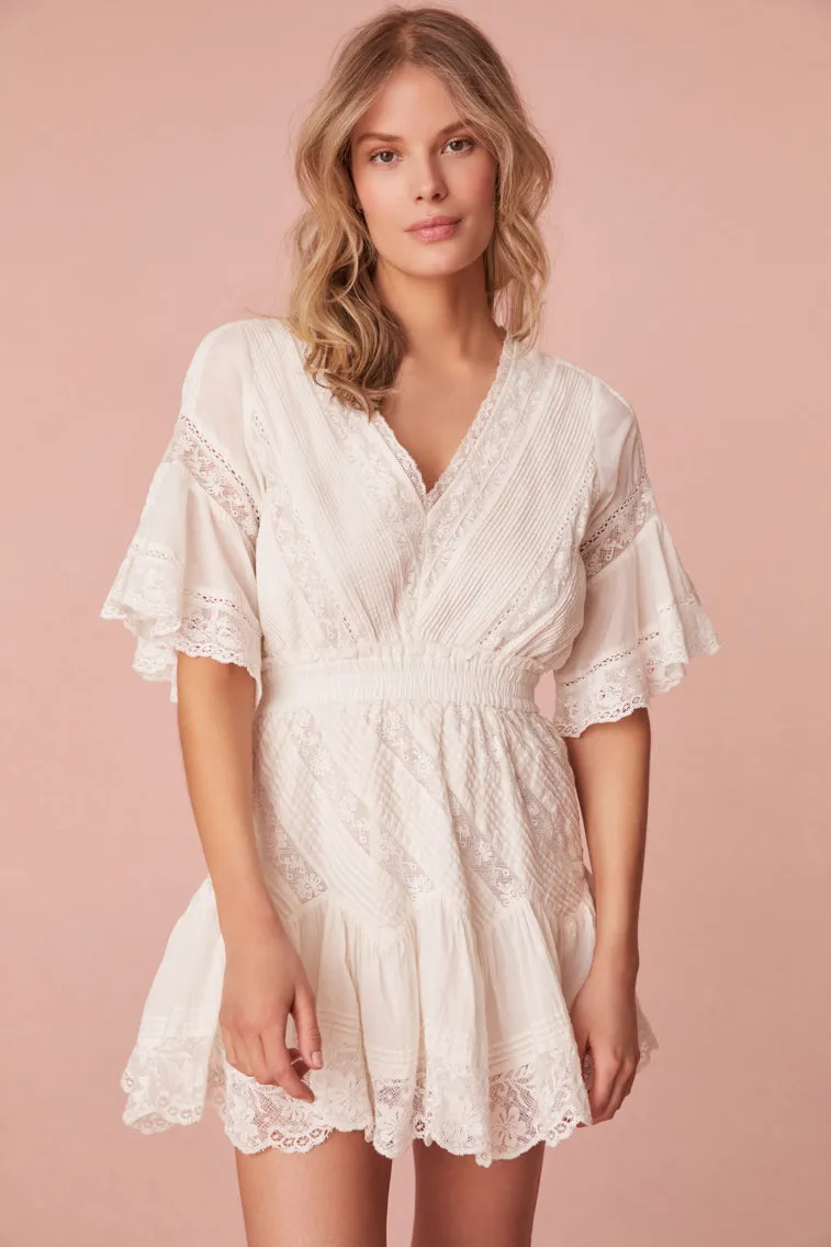Calamina Lace Mini Dress sold by LoveShackFancy