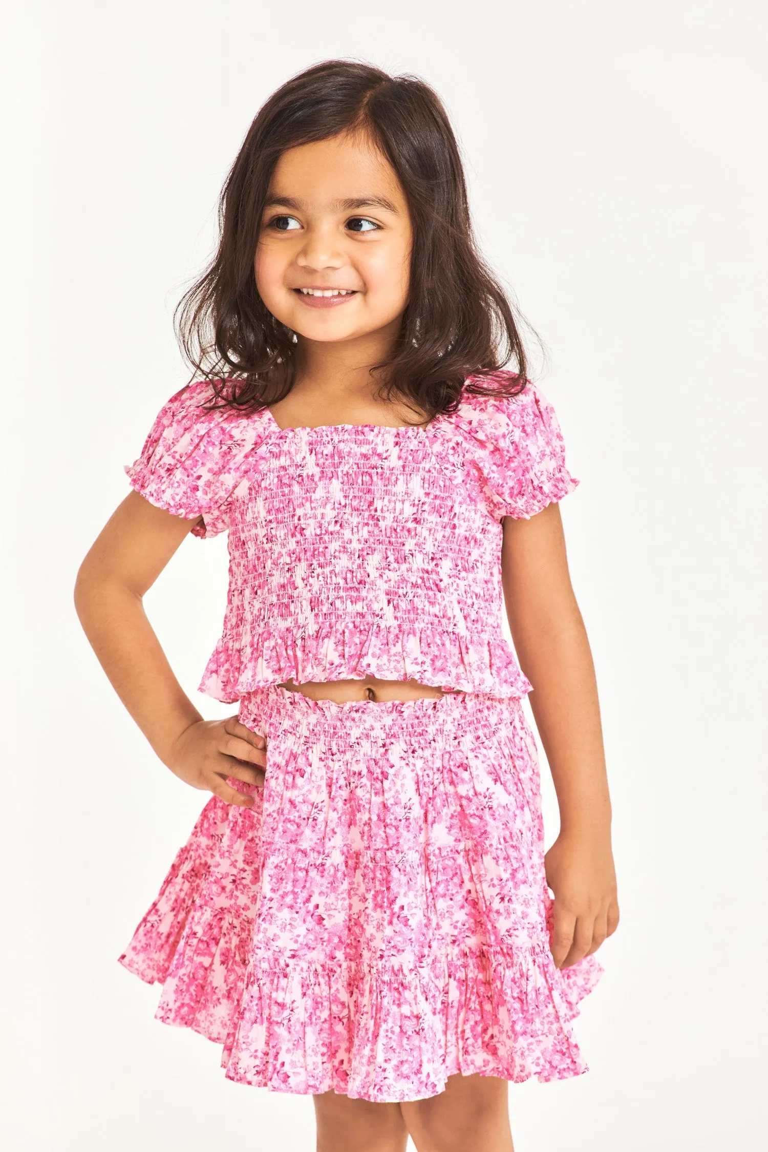 Girls Fabielle Smocked Top sold by LoveShackFancy