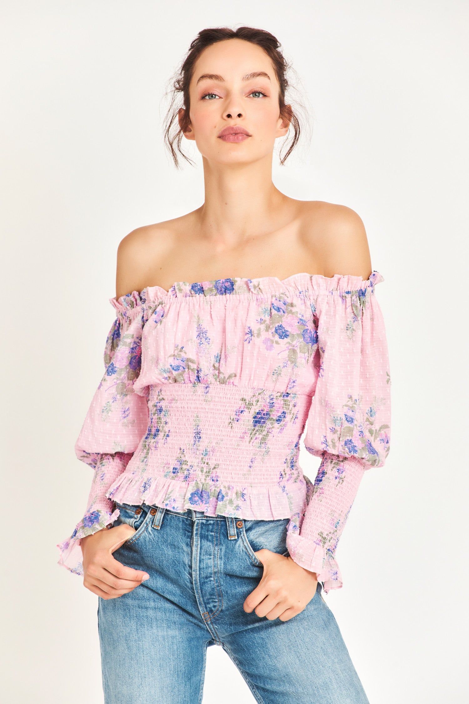 Fifi Shoulder Top sold by LoveShackFancy