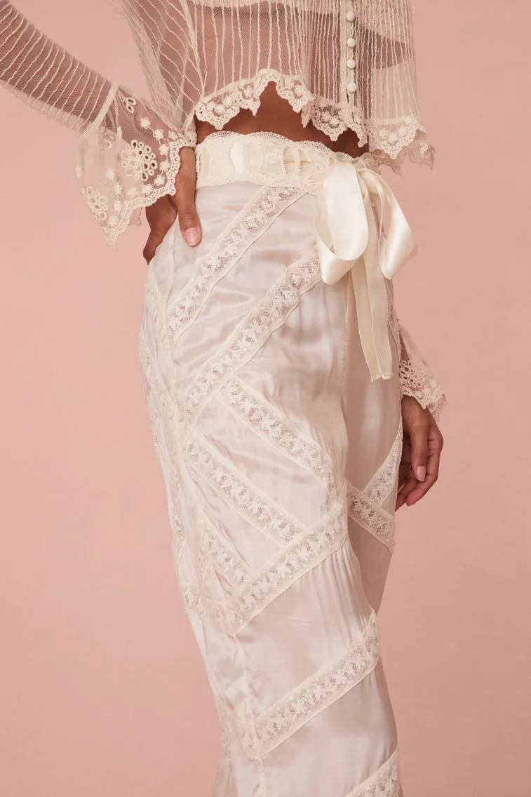 Neliana Ribbon Flare Pants sold by LoveShackFancy product image thumbnail 2