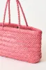 Dragon Diffusion Mini Flat Gora Tote- PASTEL PINK sold by LoveShackFancy