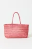 Dragon Diffusion Mini Flat Gora Tote- PASTEL PINK sold by LoveShackFancy