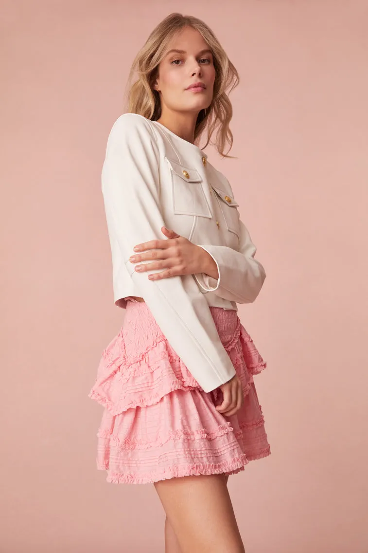 Tribeca Cotton Mini Skirt sold by LoveShackFancy product image thumbnail 3