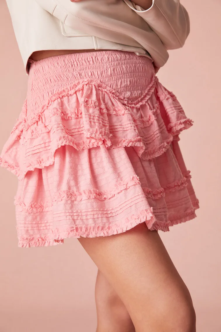 Tribeca Cotton Mini Skirt sold by LoveShackFancy product image thumbnail 2