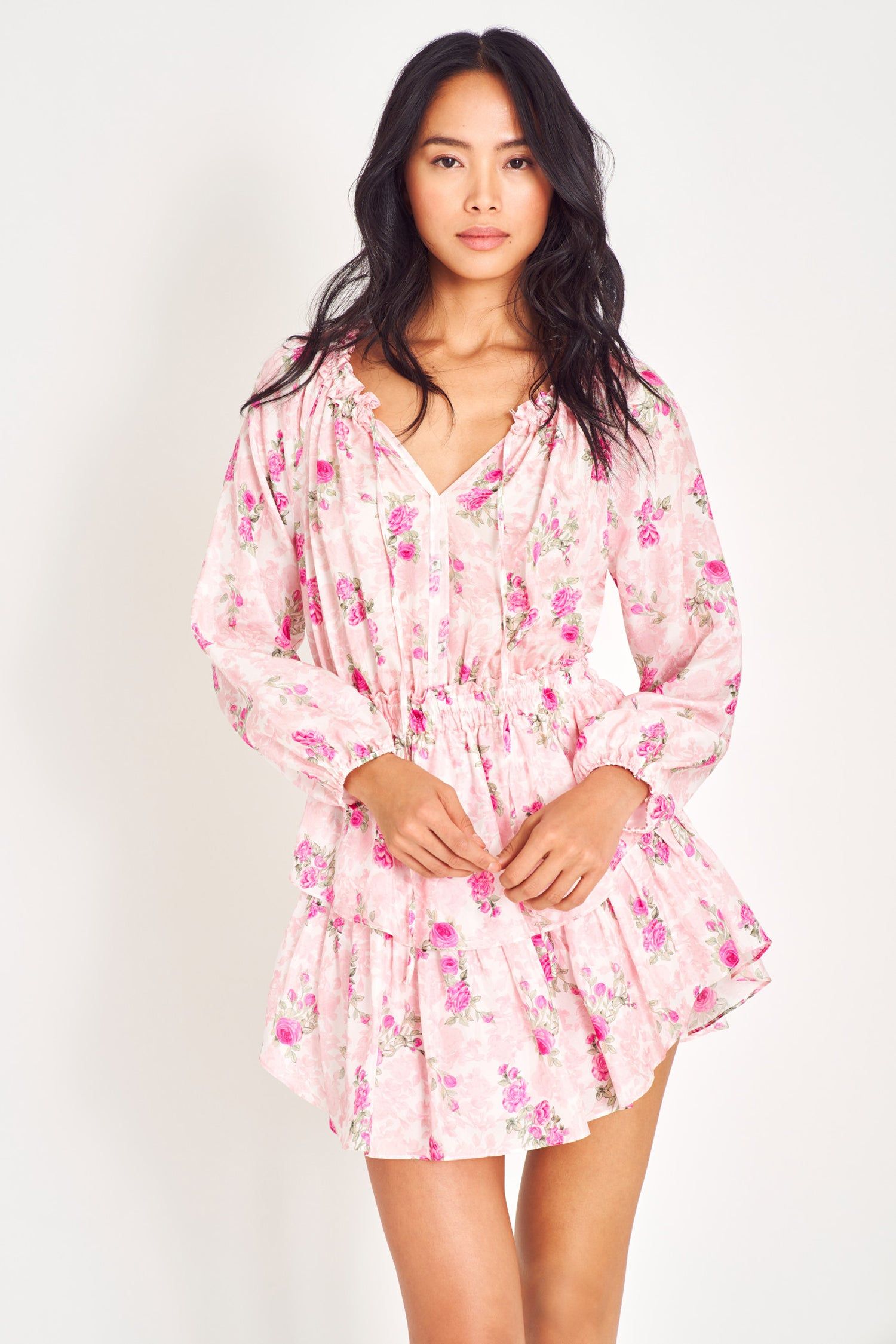 Popover Silk Mini Dress sold by LoveShackFancy product image thumbnail 2