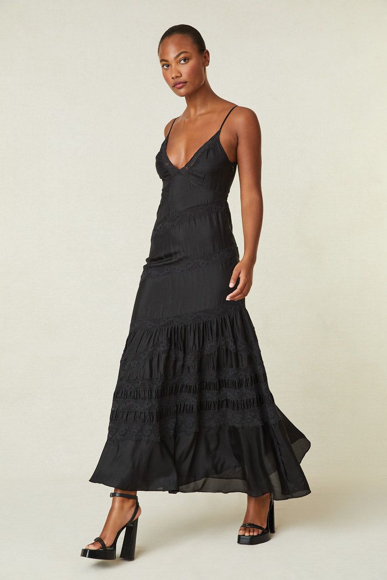 Idalia Maxi Dress - BLACK sold by LoveShackFancy
