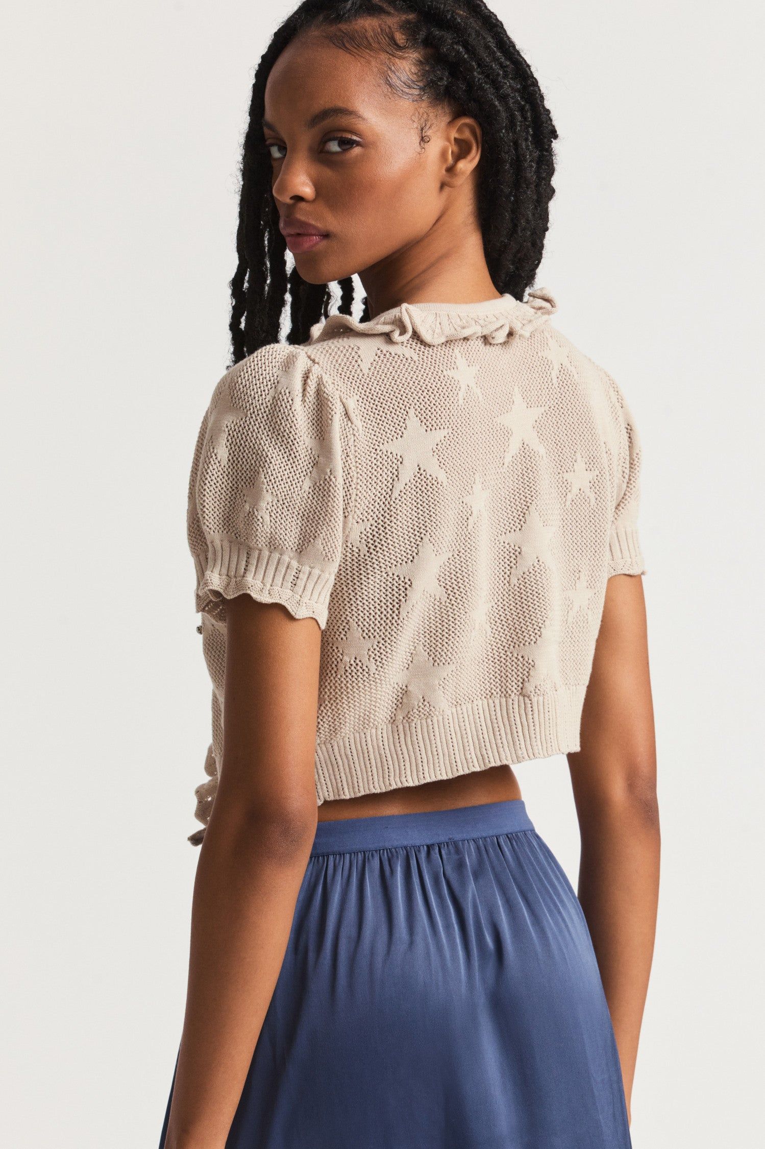 Rizina Crop Cardigan sold by LoveShackFancy product image thumbnail 5