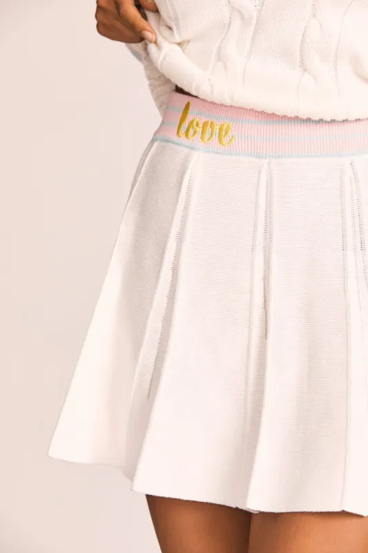 Roz Mini Skirt sold by LoveShackFancy