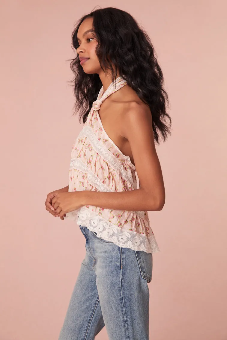 Alessandro Floral Halter Top sold by LoveShackFancy product image thumbnail 4