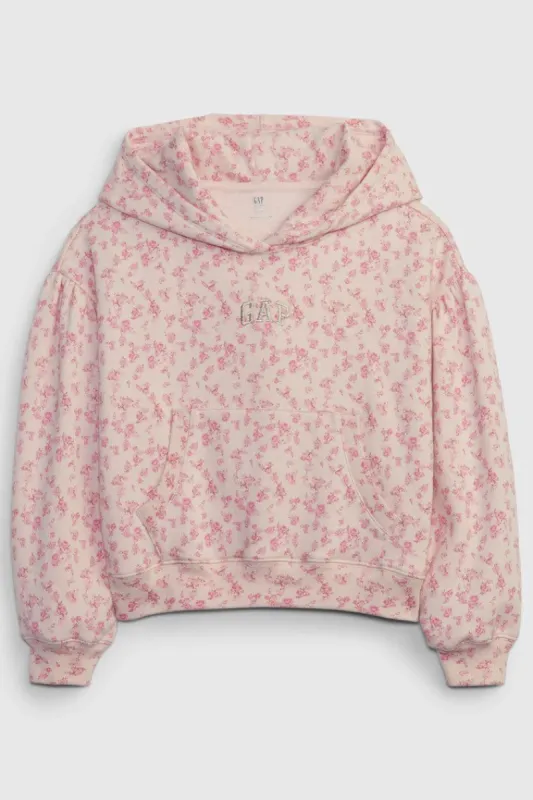 Gap X LoveShackFancy Floral Crop Hoodie sold by LoveShackFancy