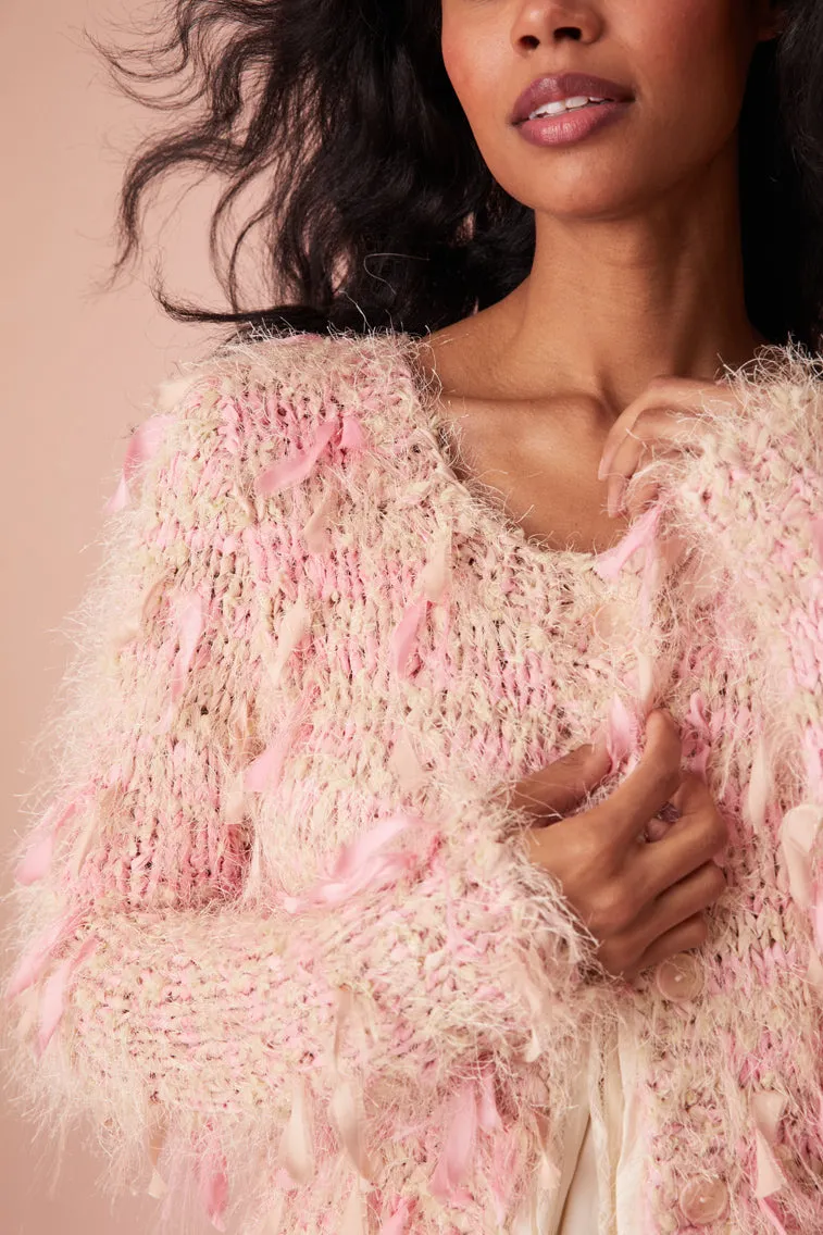 Carol Hand-Dyed Ribbon Cardigan sold by LoveShackFancy product image thumbnail 2