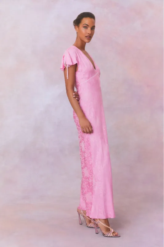 Loulou Jacquard Printed Maxi Dress sold by LoveShackFancy