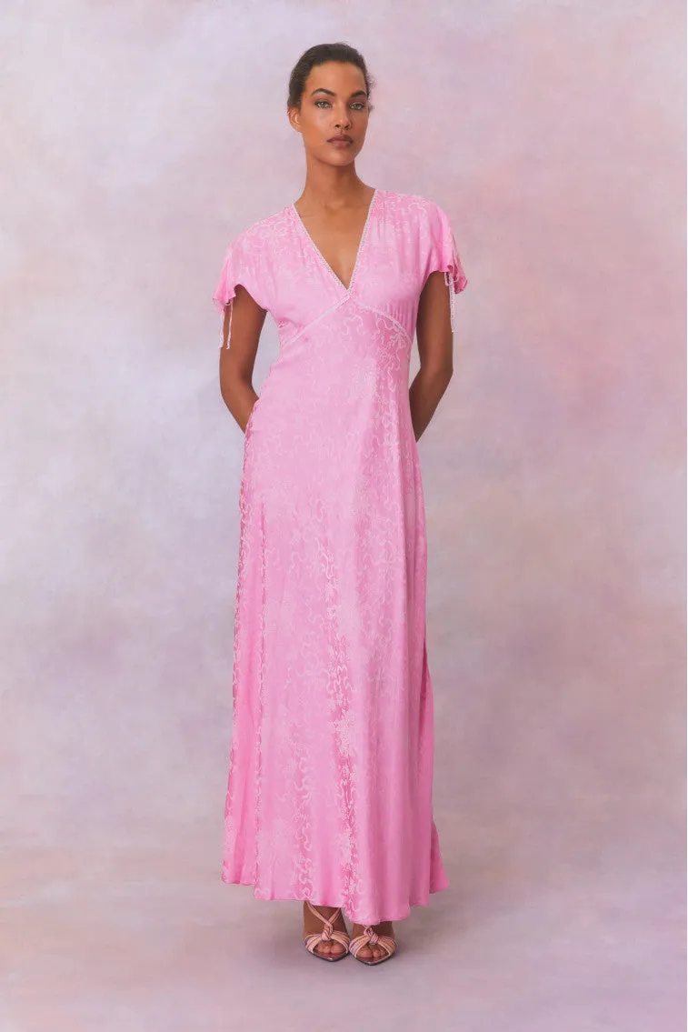 Loulou Jacquard Printed Maxi Dress sold by LoveShackFancy product image thumbnail 4