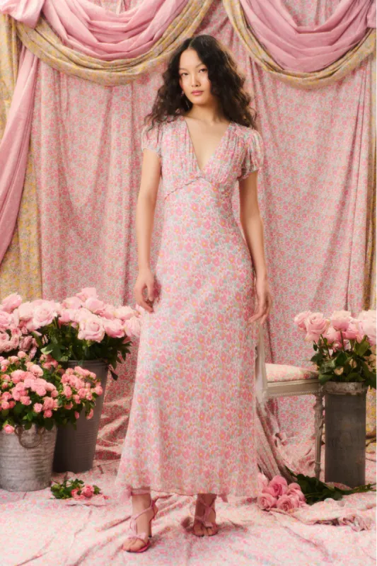 Pricilla Liberty Fabric Maxi Dress made by LoveShackFancy