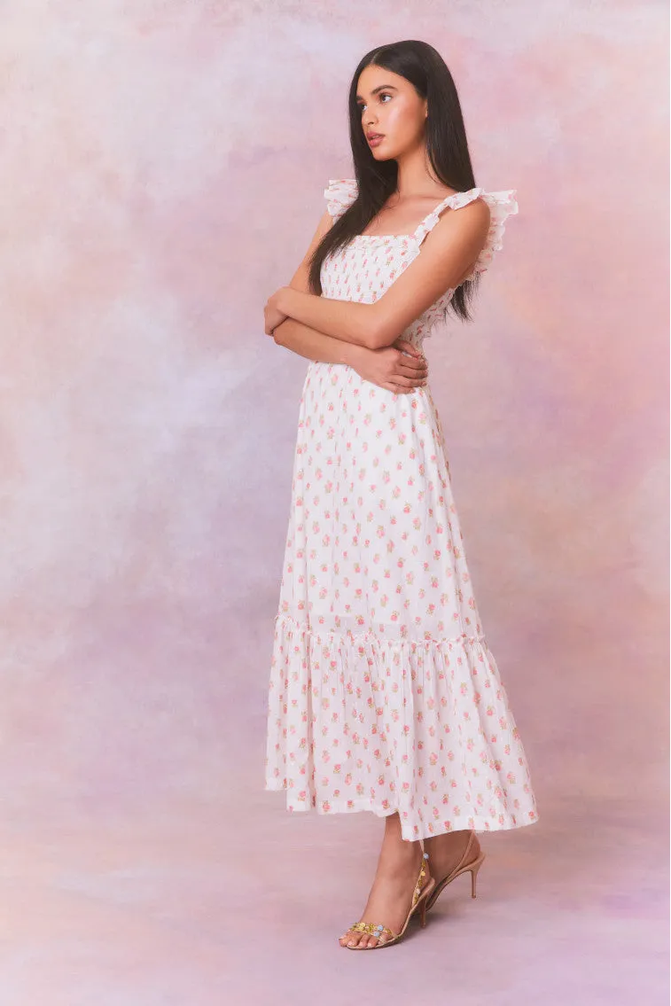 Guinevere Cotton Smocked Maxi Dress sold by LoveShackFancy product image thumbnail 3