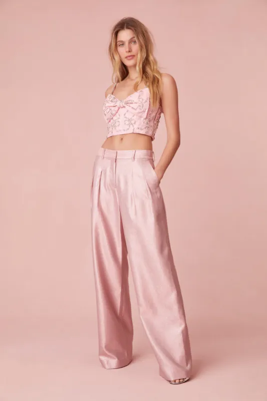 Adams Lurex Tailored Pant made by LoveShackFancy