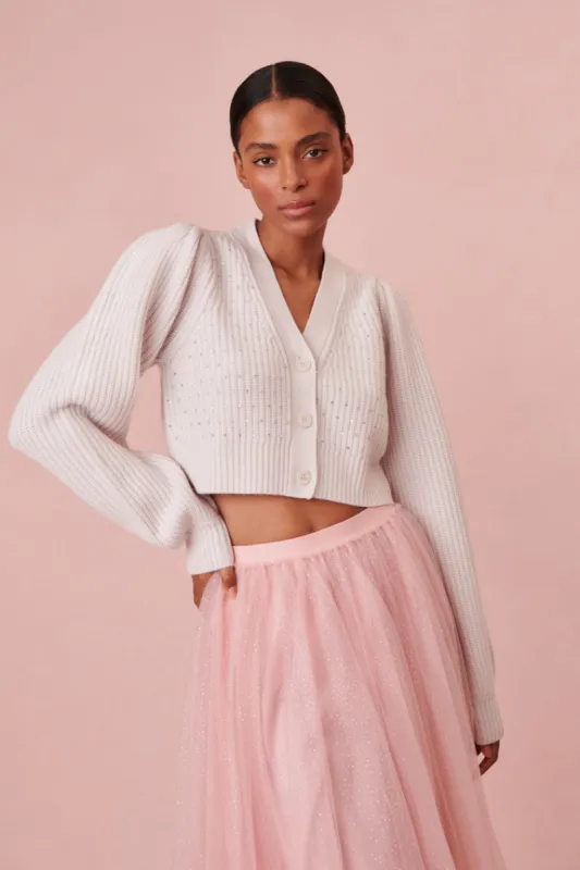 Auden Embellished Cardigan sold by LoveShackFancy