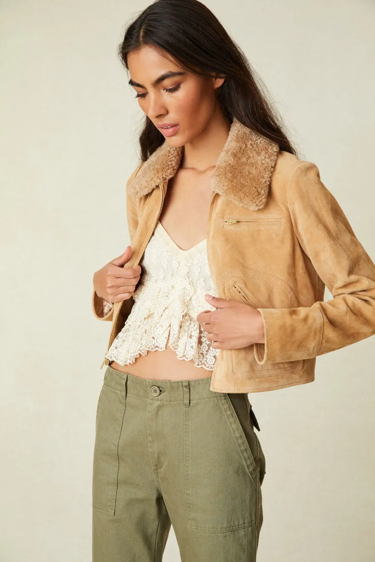 Chalice Luxury Suede Jacket sold by LoveShackFancy product image thumbnail 4