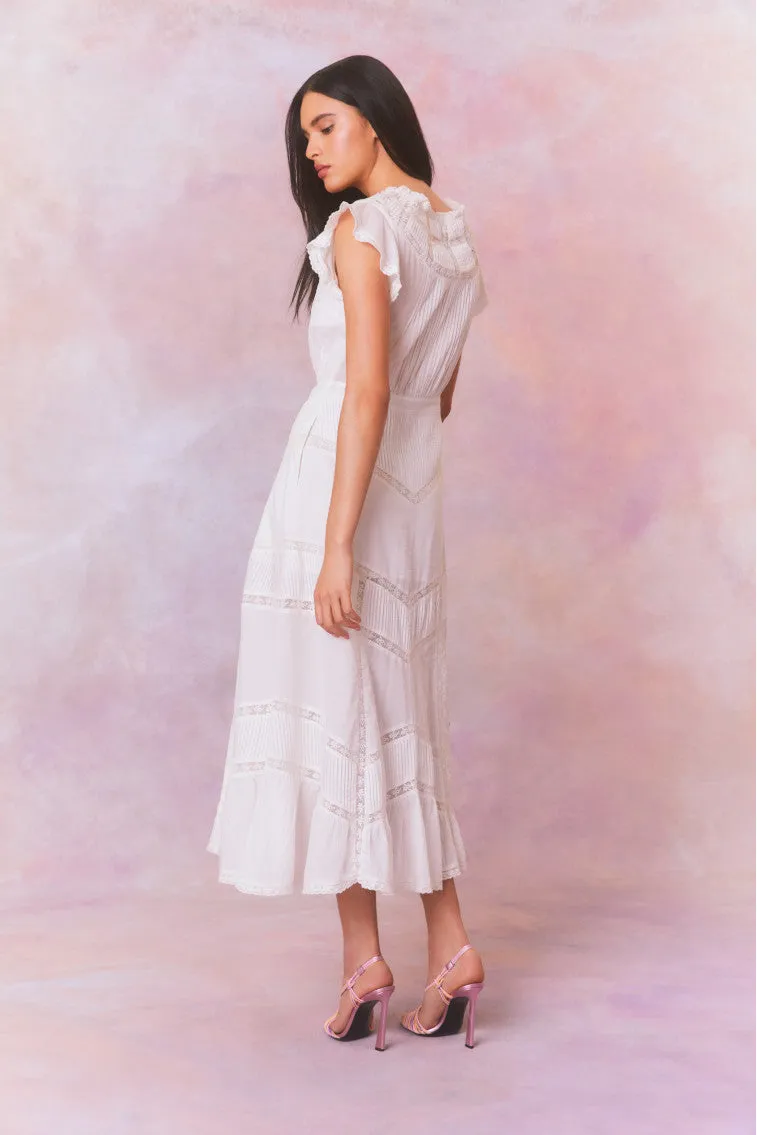 Remi Cotton Victorian Midi Dress sold by LoveShackFancy product image thumbnail 4