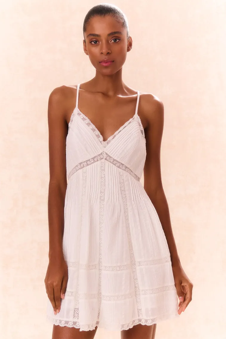 Docila Cotton Mini Dress - WHITE sold by LoveShackFancy product image thumbnail 2