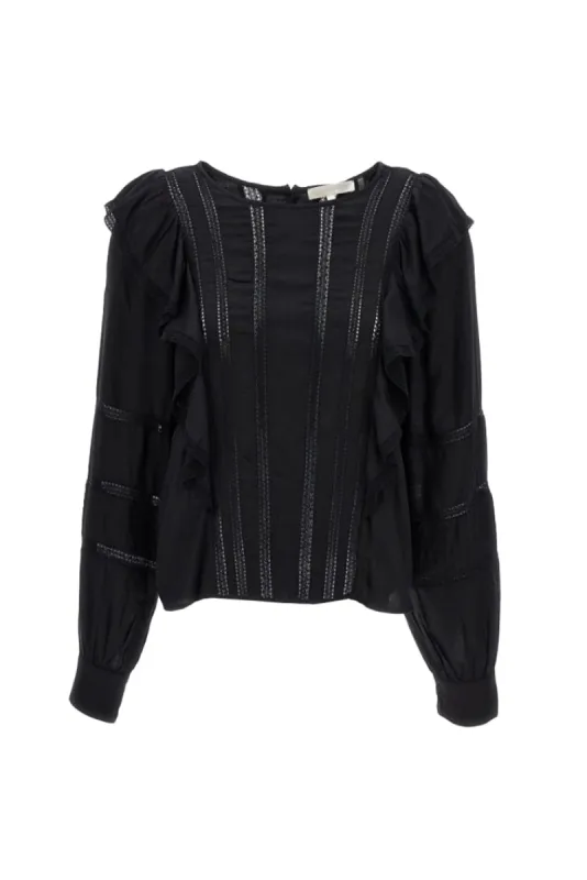 Devika Lace Trim Blouse sold by LoveShackFancy