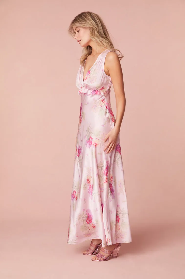 Suniva Silk Charmeuse Slip Dress sold by LoveShackFancy product image thumbnail 4