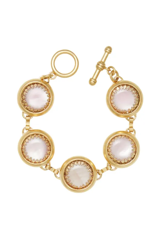 Brinker+Eliza Petal Bubble Bracelet sold by LoveShackFancy