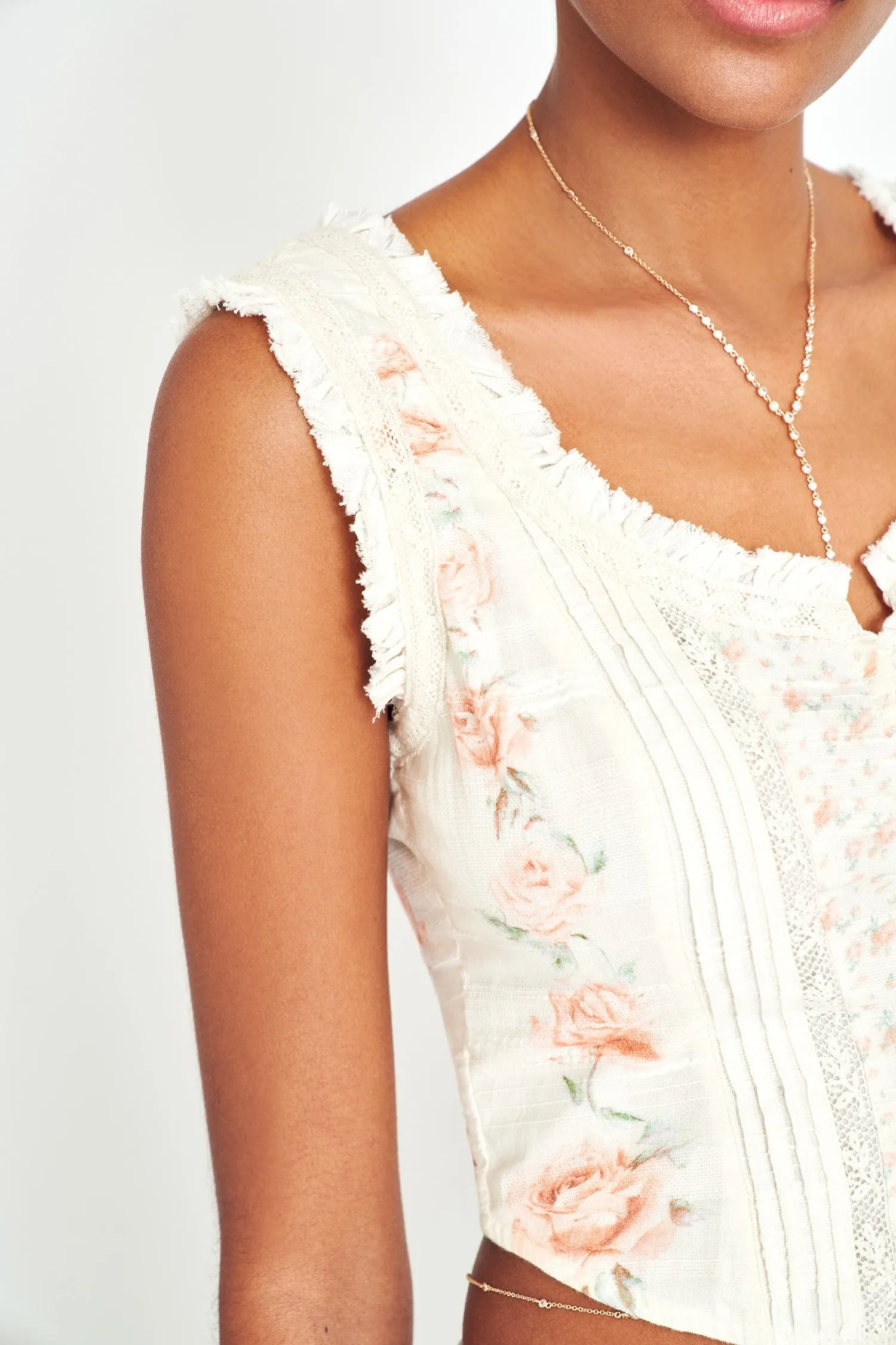 Corvelle Cotton Bustier Top sold by LoveShackFancy product image thumbnail 2