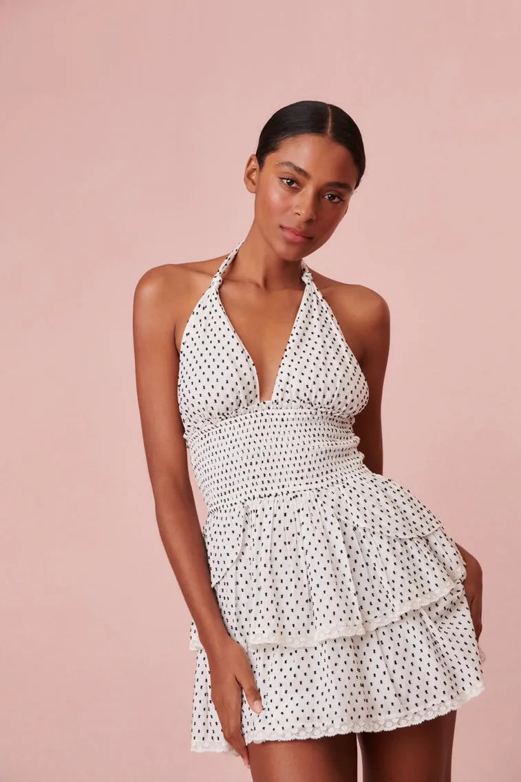 Deanna Halter Polka Dot Dress sold by LoveShackFancy product image thumbnail 3