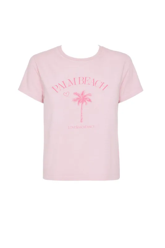 Lia Tee - POWDER PINK PALM BEACH made by LoveShackFancy