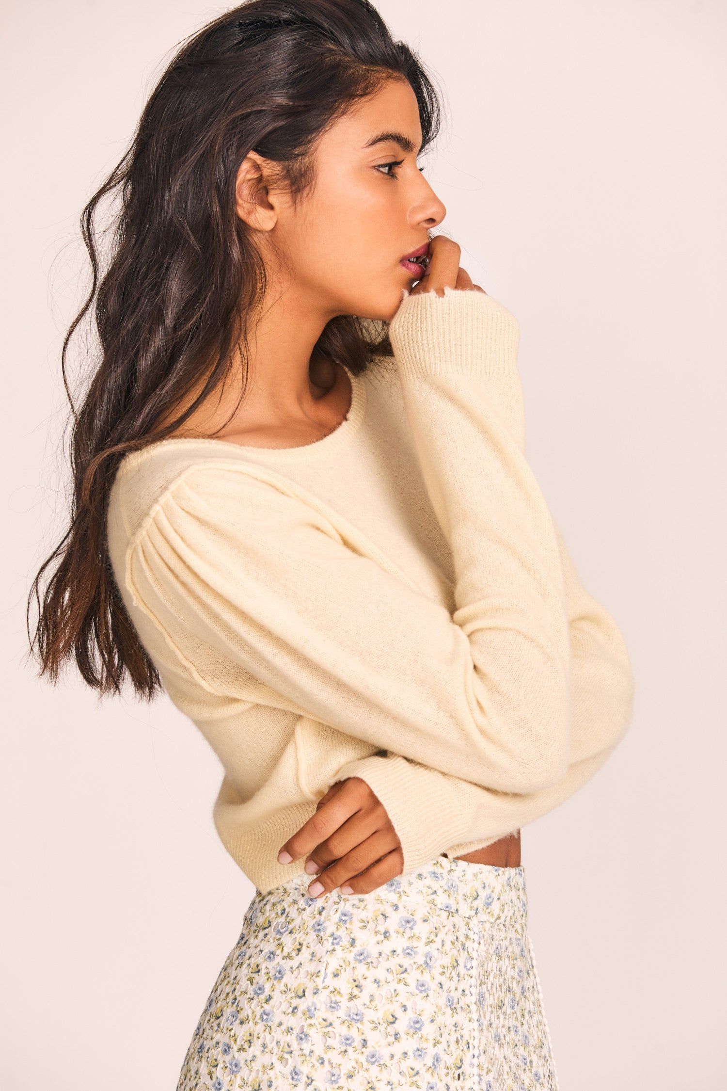 Lune Crop Pullover sold by LoveShackFancy product image thumbnail 5