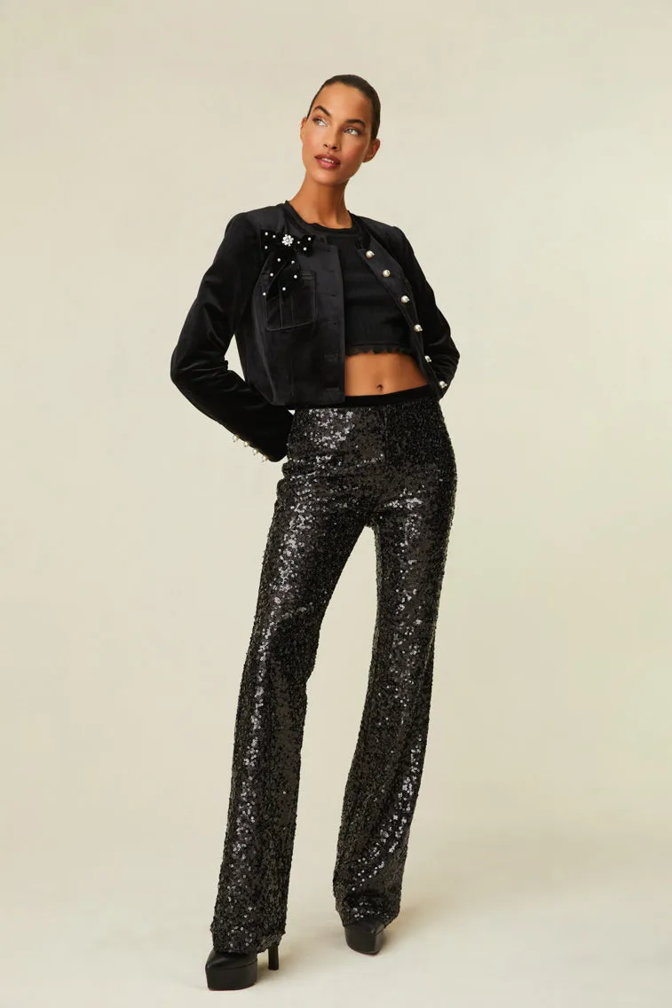 Journee Sequin Pant sold by LoveShackFancy