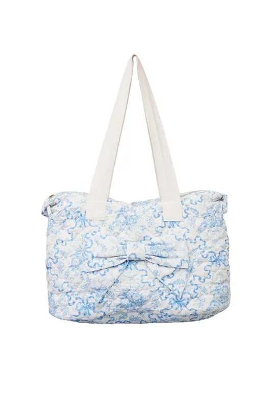 Oran Weekender Bow Tote Bag sold by LoveShackFancy