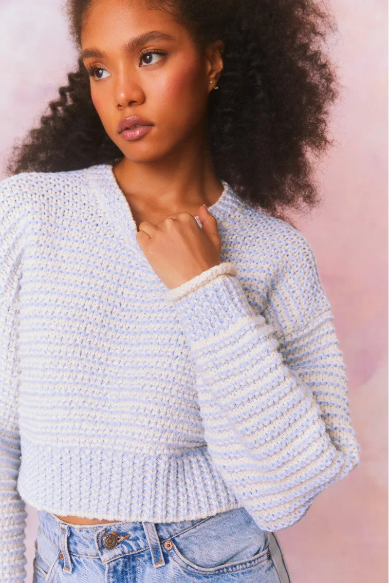 Koa Cotton Stripe Pullover Sweater sold by LoveShackFancy product image thumbnail 2