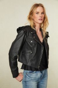 Torrez Jacket - BLACK sold by LoveShackFancy