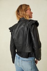 Torrez Jacket - BLACK sold by LoveShackFancy