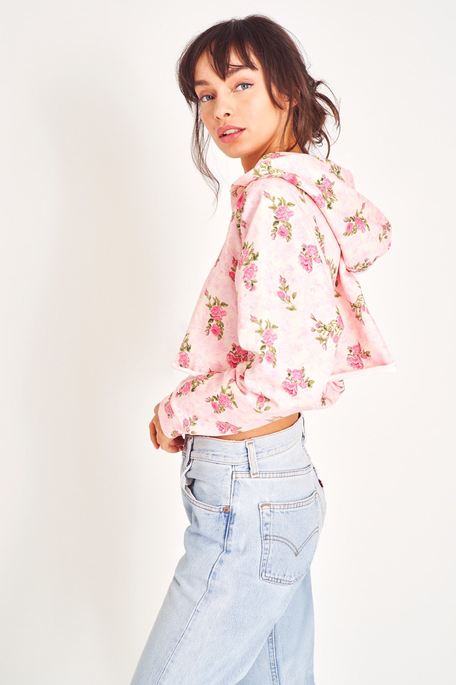 Jemina Crop Hoodie sold by LoveShackFancy product image thumbnail 4