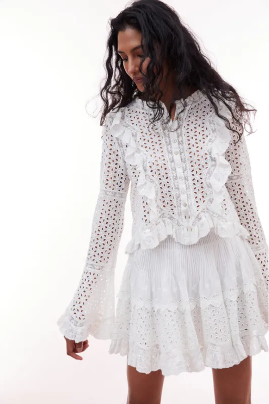Brightlin Eyelet Blouse sold by LoveShackFancy