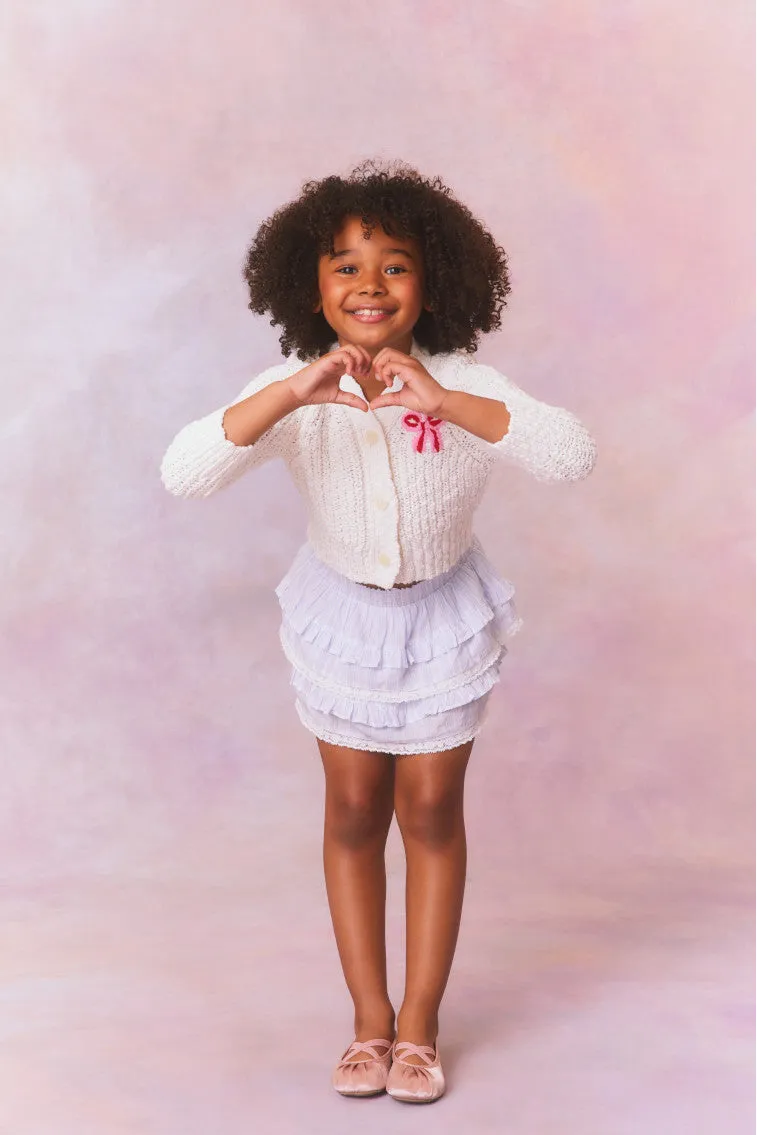 Girls Menna Bow Cardigan sold by LoveShackFancy product image thumbnail 2